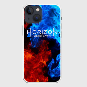 Чехол для iPhone 13 mini с принтом Horizon Zero Dawn FIRE ,  |  | aloy | antasy girl | art | artwork | digital art | fantasy | horizon | horizon: zero dawn | landscape | tallneck | warrior fantasy | weapon | zero dawn