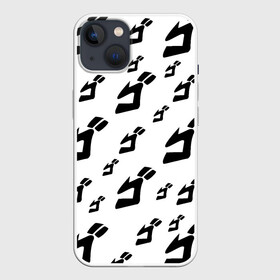 Чехол для iPhone 13 с принтом JOJO PATTERN BW ,  |  | anime | jojo | jojo’s bizarre adventure | аниме | анимэ | биззаре адвенчер | джо | джо джо | джоджо | джонатан джостар | дзёсукэ хигасиката | дзётаро кудзё | жожо | игги | кира | лого | манга | невероятные приключения