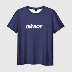 Мужская футболка 3D с принтом ОЙ BOY , 100% полиэфир | прямой крой, круглый вырез горловины, длина до линии бедер | 