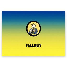Поздравительная открытка с принтом Fallout/Фоллаут , 100% бумага | плотность бумаги 280 г/м2, матовая, на обратной стороне линовка и место для марки
 | boy | fallout | new vegas | nuka cola | апокалипсис | бандиты | вегас | война | градиент | девочкам | детям | игра | логотипы игр | мальчикам | оружие | парни | пистолеты | подростковые | постапокалипсис | убежище