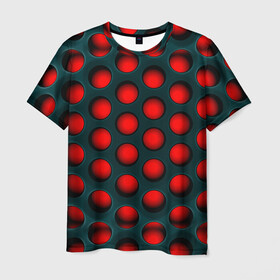 Мужская футболка 3D с принтом Кошмар Трипофоба , 100% полиэфир | прямой крой, круглый вырез горловины, длина до линии бедер | абстракция | геометрия | карбон | кластерные отверстия | кластеры | отверстия | соты | текстура | трипофоб | трипофобия