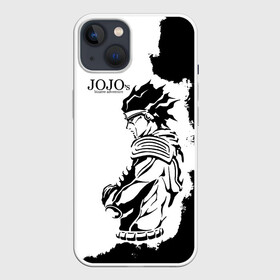 Чехол для iPhone 13 с принтом JoJo Bizarre Adventure ,  |  | Тематика изображения на принте: anime | jojo | jojo’s bizarre adventure | аниме | анимэ | биззаре адвенчер | джо | джо джо | джоджо | джонатан джостар | дзёсукэ хигасиката | дзётаро кудзё | жожо | игги | кира | лого | манга | невероятные приключения