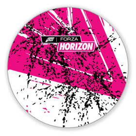 Коврик для мышки круглый с принтом Forza Horizon , резина и полиэстер | круглая форма, изображение наносится на всю лицевую часть | Тематика изображения на принте: fh4 | forza | games | horizon | playground | авто | гонки | горизонт | машины | сила | фестиваль | форза | хоризон