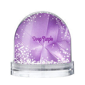 Снежный шар с принтом Deep Purple , Пластик | Изображение внутри шара печатается на глянцевой фотобумаге с двух сторон | deep | logo | purple | rock | whoosh | группа | знаменитости | лого | надпись | рок | текст