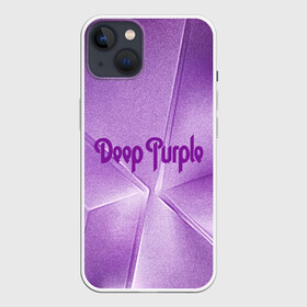Чехол для iPhone 13 с принтом Deep Purple ,  |  | deep | logo | purple | rock | whoosh | группа | знаменитости | лого | надпись | рок | текст