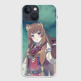 Чехол для iPhone 13 mini с принтом Рафталия ,  |  | anime | racoon | raphtalia | герой | енот | рафталия | ушки | щит