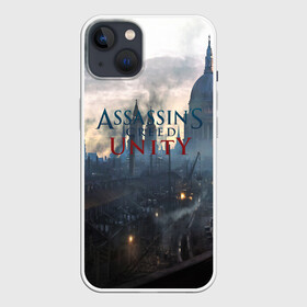 Чехол для iPhone 13 с принтом Assassin’s Creed Unity ,  |  | Тематика изображения на принте: black flag | brotherhood | chronicles | creed | game | origins | revelations | rogue | syndicate | unity | valhalla | альтаир | ассасин | игры | кинжал | пираты