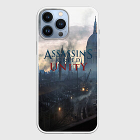 Чехол для iPhone 13 Pro Max с принтом Assassin’s Creed Unity ,  |  | Тематика изображения на принте: black flag | brotherhood | chronicles | creed | game | origins | revelations | rogue | syndicate | unity | valhalla | альтаир | ассасин | игры | кинжал | пираты