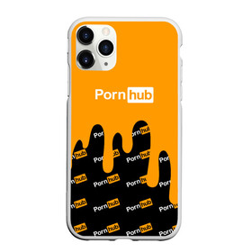 Чехол для iPhone 11 Pro Max матовый с принтом Porn Hub , Силикон |  | hub | logo | краска | лого | логотип | сайт | хаб