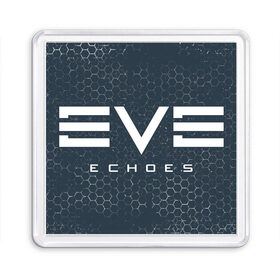 Магнит 55*55 с принтом EVE ECHOES / ИВ ЭХО , Пластик | Размер: 65*65 мм; Размер печати: 55*55 мм | 