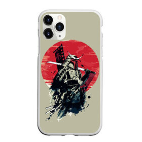 Чехол для iPhone 11 Pro матовый с принтом Samurai man , Силикон |  | Тематика изображения на принте: бамбук | катана | сакура | самурай | япония