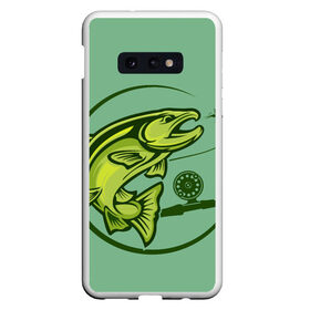 Чехол для Samsung S10E с принтом Large fish , Силикон | Область печати: задняя сторона чехла, без боковых панелей | Тематика изображения на принте: океан | рыбалка | рыбы | спининг