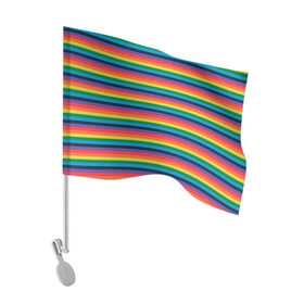 Флаг для автомобиля с принтом Радужный флаг , 100% полиэстер | Размер: 30*21 см | pride | rainbow | tiktok | мем | оля тыква | подсяду | прайд | привет | привет я подсяду | радуга | радужный флаг | тик ток | тикток | феминизм | феминитивы | я подсяду