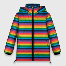 Женская зимняя куртка 3D с принтом Радужный флаг , верх — 100% полиэстер; подкладка — 100% полиэстер; утеплитель — 100% полиэстер | длина ниже бедра, силуэт Оверсайз. Есть воротник-стойка, отстегивающийся капюшон и ветрозащитная планка. 

Боковые карманы с листочкой на кнопках и внутренний карман на молнии | pride | rainbow | tiktok | мем | оля тыква | подсяду | прайд | привет | привет я подсяду | радуга | радужный флаг | тик ток | тикток | феминизм | феминитивы | я подсяду