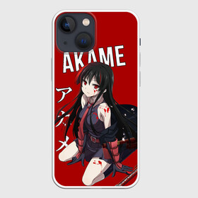 Чехол для iPhone 13 mini с принтом Убийца Акаме на красном фоне ,  |  | akame | akame ga kill | anime | ga | japan | kill | акаме | акамэ | анимация | аниме | мультсериал | мультфильм | сериал | япония