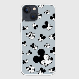 Чехол для iPhone 13 mini с принтом Так много Микки ,  |  | disney | mickey mouse | дисней | мики маус | микки маус | мышонок | уолт дисней