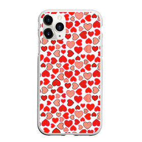 Чехол для iPhone 11 Pro матовый с принтом Сердечки паттерн , Силикон |  | cute | love is | valentines day | you | алые | валентина | влюбленные | девушке | день рождения | дружба | жена | лучшая | любимая | люблю | любовь | мама | марта | милые | нежные | подарок | свадьба | серде | сердца