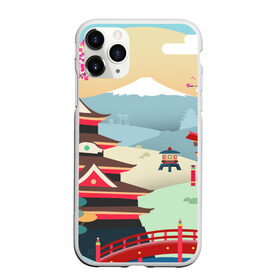 Чехол для iPhone 11 Pro Max матовый с принтом Tokyo , Силикон |  | Тематика изображения на принте: горы | остров | сакура | токио | япония