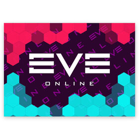 Поздравительная открытка с принтом EVE ONLINE / ИВ ОНЛАЙН , 100% бумага | плотность бумаги 280 г/м2, матовая, на обратной стороне линовка и место для марки
 | echo | echoes | eve | game | games | logo | online | space | ев онлайн | ев эхо | еве | ив онлайн | ив эхо | игра | игры | космос | лого | логотип | логотипы | онлайн | символ | символы | эхо | эхос