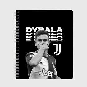 Тетрадь с принтом Paulo Dybala , 100% бумага | 48 листов, плотность листов — 60 г/м2, плотность картонной обложки — 250 г/м2. Листы скреплены сбоку удобной пружинной спиралью. Уголки страниц и обложки скругленные. Цвет линий — светло-серый
 | дибала | знаменитости | пауло дибала | футболист | ювентус