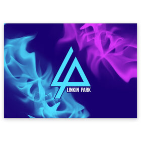Поздравительная открытка с принтом LINKIN PARK / ЛИНКИН ПАРК , 100% бумага | плотность бумаги 280 г/м2, матовая, на обратной стороне линовка и место для марки
 | linkin | linkinpark | logo | lp | music | park | rock | линкин | линкинпарк | лого | логотип | логотипы | лп | музыка | парк | рок | символ