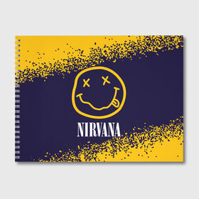 Альбом для рисования с принтом NIRVANA НИРВАНА , 100% бумага
 | матовая бумага, плотность 200 мг. | band | cobain | face | kurt | logo | music | nirvana | rock | rocknroll | группа | кобейн | курт | лого | логотип | музыка | музыкальная | нирвана | рожица | рок | рокнролл | символ