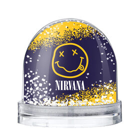Снежный шар с принтом NIRVANA / НИРВАНА , Пластик | Изображение внутри шара печатается на глянцевой фотобумаге с двух сторон | band | cobain | face | kurt | logo | music | nirvana | rock | rocknroll | группа | кобейн | курт | лого | логотип | музыка | музыкальная | нирвана | рожица | рок | рокнролл | символ