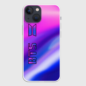 Чехол для iPhone 13 mini с принтом BTS Gradient ,  |  | boys | bts | music | pop | rm | бабочка | бойбенд | бтс | волны | гламур | градиент | группа | девочкам | девушкам | корея | красочный | крылья | лого | мальчики | молодежные | музыка | музыкальные | неоновый | парни