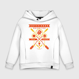 Детское худи Oversize хлопок с принтом Gryffindor Quidditch , френч-терри — 70% хлопок, 30% полиэстер. Мягкий теплый начес внутри —100% хлопок | боковые карманы, эластичные манжеты и нижняя кромка, капюшон на магнитной кнопке | gryffindor | harry potter | quidditch | vdzabma | гарри поттер | гриффиндор | квиддич