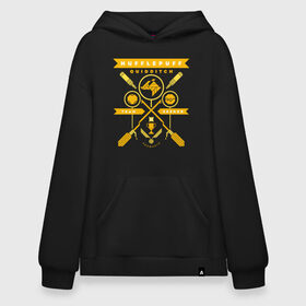 Худи SuperOversize хлопок с принтом Hufflepuff Quidditch Team , 70% хлопок, 30% полиэстер, мягкий начес внутри | карман-кенгуру, эластичная резинка на манжетах и по нижней кромке, двухслойный капюшон
 | harry potter | hufflepuff | quidditch | vdzabma | гарри поттер | квиддич | пуффендуй | хаффлпафф