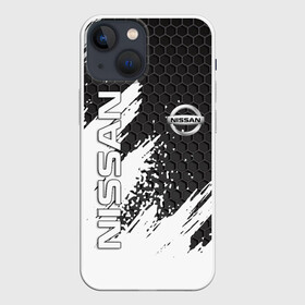 Чехол для iPhone 13 mini с принтом NISSAN ,  |  | nissan | авто | автомобиль | логотип | марка | машина | надпись | нисан | текстура