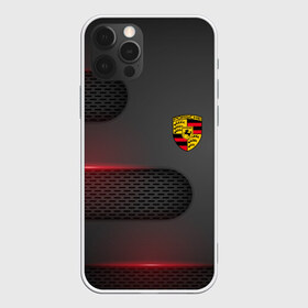 Чехол для iPhone 12 Pro Max с принтом PORSCHE , Силикон |  | porsche | авто | автомобиль | логотип | марка | машина | надпись | порш | порше | текстура