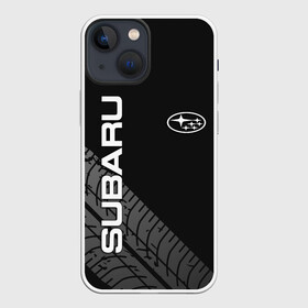 Чехол для iPhone 13 mini с принтом SUBARU ,  |  | subaru | авто | автомобиль | логотип | марка | машина | надпись | субару | текстура