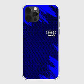 Чехол для iPhone 12 Pro Max с принтом AUDI , Силикон |  | audi | авто | автомобиль | ауди | логотип | марка | машина | надпись | текстура