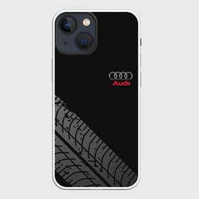 Чехол для iPhone 13 mini с принтом AUDI ,  |  | audi | авто | автомобиль | ауди | логотип | марка | машина | надпись | текстура