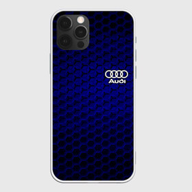 Чехол для iPhone 12 Pro Max с принтом AUDI , Силикон |  | Тематика изображения на принте: audi | авто | автомобиль | ауди | логотип | марка | машина | надпись | текстура