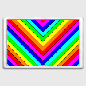 Магнит 45*70 с принтом Rainbow Stripes , Пластик | Размер: 78*52 мм; Размер печати: 70*45 | Тематика изображения на принте: geometry | gradient | neon | геометрические | градиент | детям | кислота | кислотный | конус | красочный | линии | неоновые | пирамида | полоска | полосы | радуга | радужный | разноцветные | сочный | треугольники
