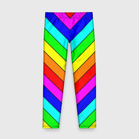 Детские леггинсы 3D с принтом Rainbow Stripes , полиэстер 85%, спандекс 15% | эластичный пояс, зауженный крой | geometry | gradient | neon | геометрические | градиент | детям | кислота | кислотный | конус | красочный | линии | неоновые | пирамида | полоска | полосы | радуга | радужный | разноцветные | сочный | треугольники