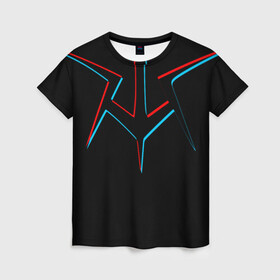 Женская футболка 3D с принтом Code Geass logo , 100% полиэфир ( синтетическое хлопкоподобное полотно) | прямой крой, круглый вырез горловины, длина до линии бедер | black knight | lelouch lamperouge | код гиас | код гиасс | лелуш ламперуж | рыцари