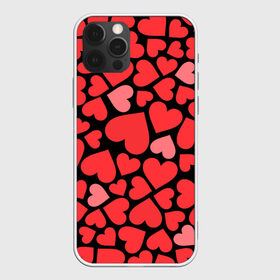 Чехол для iPhone 12 Pro Max с принтом Сердца , Силикон |  | i love you | love | любовь | сердечки | сердца | чувства | я тебя люблю