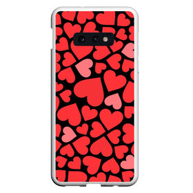 Чехол для Samsung S10E с принтом Сердца , Силикон | Область печати: задняя сторона чехла, без боковых панелей | i love you | love | любовь | сердечки | сердца | чувства | я тебя люблю