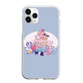 Чехол для iPhone 11 Pro Max матовый с принтом BTS Happy Birthday , Силикон |  | bd | bt21 | bts | hoseok | jhope | jimin | jin | jungkook | namjoon | rm | taehyung | v | бантан | бт21 | бтс | ви | голубая | день рождения | джей хоуп | джин | намджун | подарок | праздник | рм | с днем рождения | тэхен | хосок | чимин