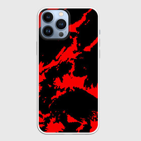 Чехол для iPhone 13 Pro Max с принтом Красный на черном ,  |  | abstract | black | demon | halloween | pattern | red | абстрактные | алые | брызги | демон | камуфляж | краска | краски | кровавый | кровь | лава | мазки | маскировка | милитари | огонь | паттерн | пламя | пятна | пятнистый