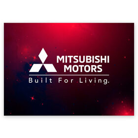 Поздравительная открытка с принтом MITSUBISHI / МИТСУБИСИ , 100% бумага | плотность бумаги 280 г/м2, матовая, на обратной стороне линовка и место для марки
 | Тематика изображения на принте: auto | lancer | logo | mitsubishi | mitsubisi | moto | motors | outlander | pajero | sport | авто | аутлендер | лансер | лого | логотип | марка | митсубиси | митсубиши | мото | моторс | паджеро | серия | символ | символы | спорт | ьшеыгишырш