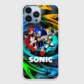 Чехол для iPhone 13 Pro Max с принтом SONIC TRIO ,  |  | Тематика изображения на принте: hedgehog | metal sonic | silver | silver the hedgehog | sonic | sonic boom | sonic the hedgehog | ёж сонник | игры | соник | фильмы