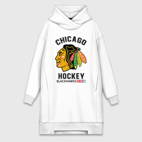 Платье-худи хлопок с принтом CHICAGO BLACKHAWKS NHL ,  |  | blackhawks | ccm | chicago | hockey | nhl | sport | usa | блэкхоукс | индеец | нхл | спорт | сша | хоккей | чикаго