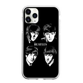 Чехол для iPhone 11 Pro Max матовый с принтом THE BEATLES , Силикон |  | англия | гитара | коллектив | легенды | музыка