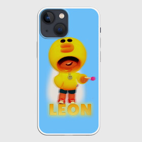 Чехол для iPhone 13 mini с принтом Леон Салли (Leon Sally) ,  |  | brawl stars | leon | sally | skin | бравл старс | леон | салли | скин