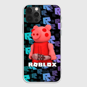 Чехол для iPhone 12 Pro Max с принтом ROBLOX PIGGY - СВИНКА ПИГГИ , Силикон |  | Тематика изображения на принте: pig | piggy | roblox | игра | компьютерная игра | логотип | онлайн | онлайн игра | пигги | поросенок | роблакс | роблокс | свинка | свинья