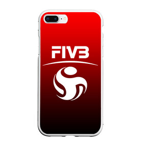 Чехол для iPhone 7Plus/8 Plus матовый с принтом FIVB ВОЛЕЙБОЛ , Силикон | Область печати: задняя сторона чехла, без боковых панелей | fivb | voleybal | volleyball | волебол | волейбол | волейбола | волейболист | волейболистка | воллейбол | международная | федерация | фивб